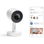 Netatmo Slimme Innenkamera mit KI-Gesichtserkennung, 2K HDR, 130° Weitwinkel, Nachtsicht