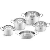 Fissler Topf-Set Original Profi Collection mit Servierpfanne und Glasdeckeln (5-teilig)