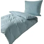 TRAUMSCHLAF Melange Bettwäsche 200x200 cm + 2x 80x80 cm mint