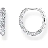 Thomas Sabo Creolen mit weissem Zirkonia-Pavé