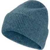 Jack Wolfskin Beanie "FUZZY BEANIE", Damen, Gr. M, blau (aluminiumblau), Materialmix, Mützen Beanie, Strickmütze, superweich, urbaner Look