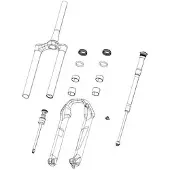RockShox Aufkleberset für Gabel bis 2018