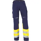 Kübler Hose REFLECTIQ Klasse 1 warngelb/dunkelblau Form 2208 Grösse 94