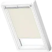 Velux Verdunkelungsrollo uni beige manuell Rahmen weiß DKL PK10 1085SWL