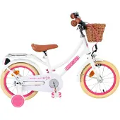 Volare Excellent Kinderfahrrad - Mädchen - 14 Zoll - Weiss