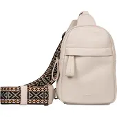 Tom Tailor Cityrucksack "Palina" aus weichem Lederimitat mit effektvollem Schulterriemen