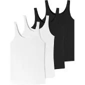 Schiesser Trägertop Uncover in schwarz-weiss | Gr.: M