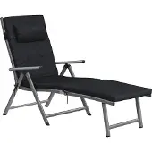 Famanu Sonnenliege für Garten, Terrasse und Balkon - Faltbar, mit verstellbarem Rückenlehne
