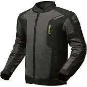Modeka Khao Air II wasserdichte Motorrad Textiljacke, dunkelgrau/schwarz, L