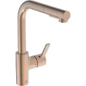 Ideal standard Küchenarmatur GUSTO L-Auslauf 2F-Br. Ausl 235mm sunset rose brushed copper