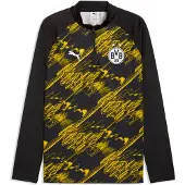 Puma Herren Shirt BVB Warm Up 1/4 Zip Top