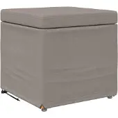 vidaXL Hocker Taupe 41 x 41 x 40 cm Stoff und Pressholz