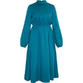Usha Midikleid Damen blau/grün