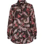 Usha Bluse Damen Schwarz Mehrfarbig