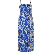 IZIA Kleid Damen Blau Mehrfarbig