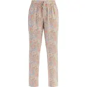Usha Stoffhose Damen Blau Mehrfarbig