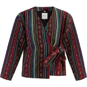 IZIA Wickeljacke Damen Mehrfarbig Schwarz