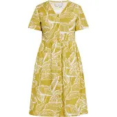 Usha Kleid Damen Gelb Wollweiss