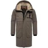 STONE HARBOUR Herren Outdoorjacke Cyriaan mit Teddyfellkapuze & winddichtem Design