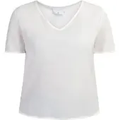 Usha Blusenshirt Damen Wollweiß