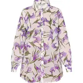 Usha Bluse Damen Hellviolett Mehrfarbig