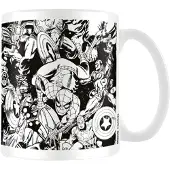 Marvel - Kaffeebecher, Figuren (Weiß/Schwarz)