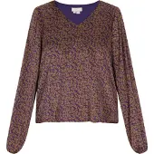 Usha Bluse Damen Violett Curry
