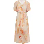 IZIA Kleid Damen Orange Mehrfarbig
