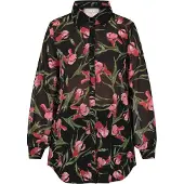 Usha Bluse Damen Schwarz Mehrfarbig