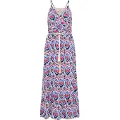 IZIA Maxikleid mit Allover-Print Damen Blau Mehrfarbig
