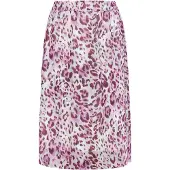 Faina Rock mit Leoprint Damen Flieder Mehrfarbig