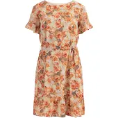 Usha Kleid Damen Orange Hellgelb