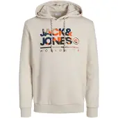 Jack & Jones Luke Sweat Hood Beige