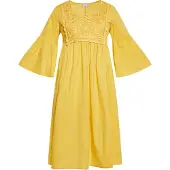 Usha Kleid Damen gelb