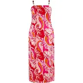 IZIA Kleid Damen Rot Mehrfarbig