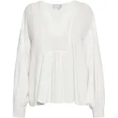 Usha Bluse Damen Wollweiß