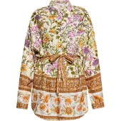 Usha Bluse Damen Wollweiß Mehrfarbig