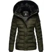 NAVAHOO Damen Winter Steppjacke Milianaa – Warm, Kuschelig & Wetterfest mit Kapuze