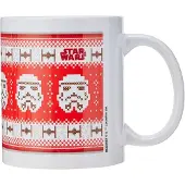 Star Wars - Kaffeebecher, weihnachtliches Design (Rot/Weiß)