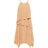 IZIA Midikleid Damen Orange Beige