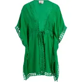 IZIA Kimono mit Lochspitze Damen grün