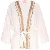 IZIA IZIA Kimono Damen Baumwolle weiß, L 740730-0004-09940