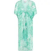 IZIA Kimono Damen Grün Weiss