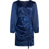 Faina Minikleid aus Satin Damen Marine