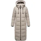 MARIKOO Damen Winterjacke Nadeshikoo – lang, warm & mit Kapuze