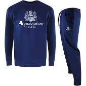 Aquascutum - "London" Trainingsanzug-Set für Herren, Rundhalsausschnitt (Dunkles Marineblau)