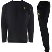 Aquascutum - Trainingsanzug-Set für Herren, Rundhalsausschnitt (Schwarz)