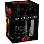 ACDC AC/DC - Tasse/Socken-Set "Back In Black" (Schwarz)