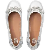 FitFlop Fit Flop - "Allegro" Glitzer Ballerinas für Damen (Silber)