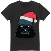 Star Wars - T-Shirt für Herren - weihnachtliches Design (Schwarz)